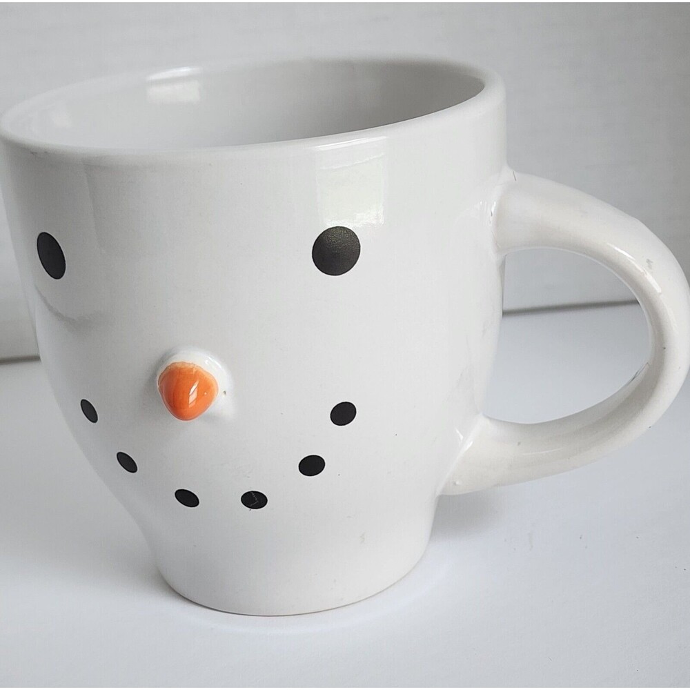 Royal Norfolk Snowman Mug Coffee Tea Cocoa Cup Large 3D Nose Holiday Face